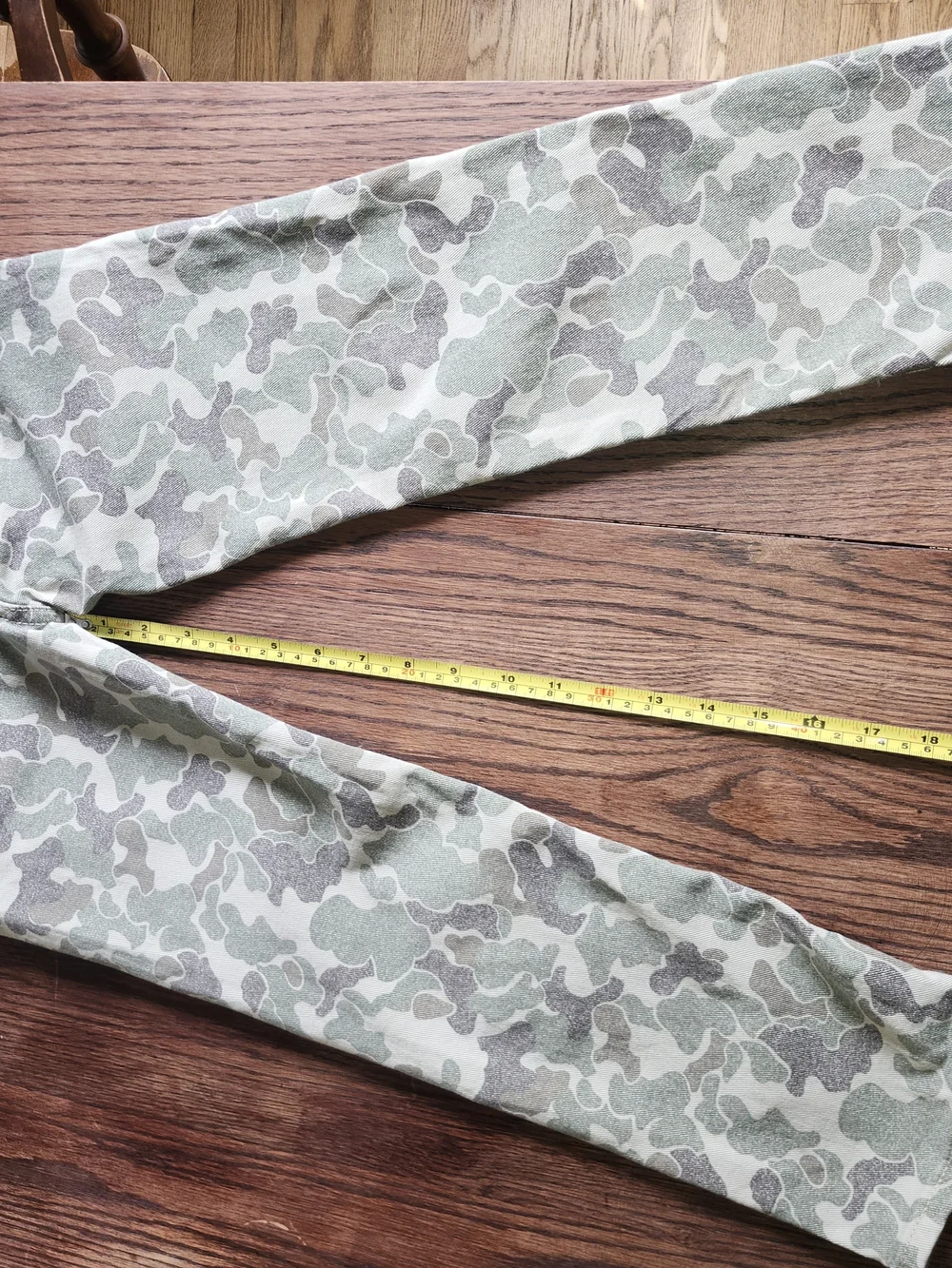 Camo Print Pants with Elastic Waist